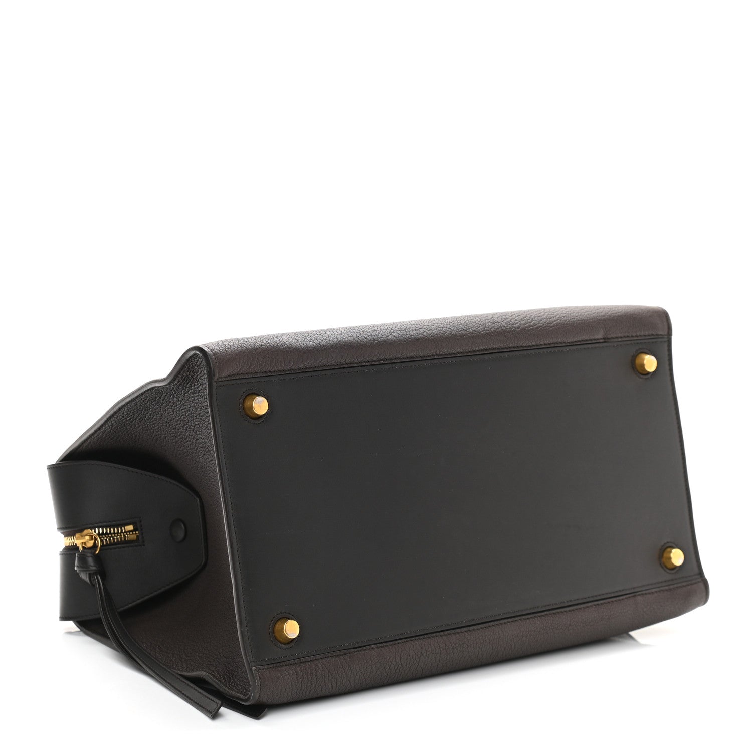 Celine Goatskin Smooth Calfskin Medium Ring Bag Dark Taupe 4 of 11