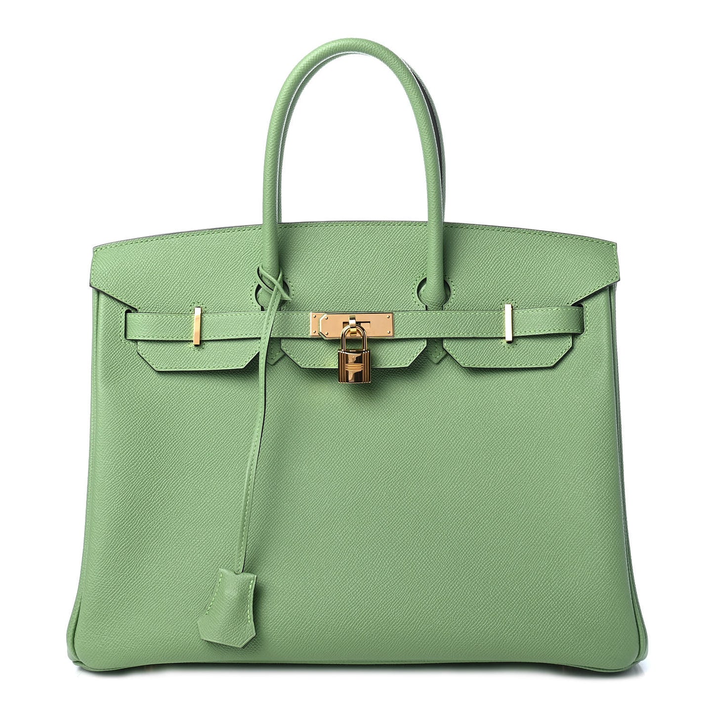 Epsom Birkin 35 Vert Criquet
