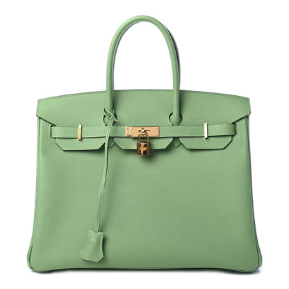 Hermes Epsom Birkin 35 Vert Criquet 1 of 8