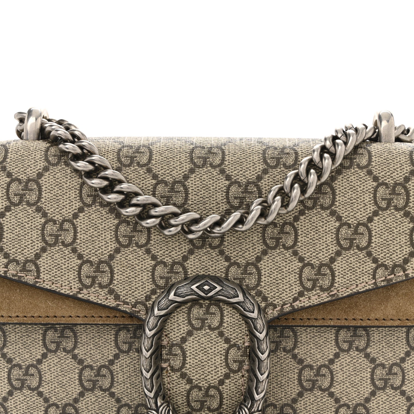 GG Supreme Monogram Mini Dionysus Shoulder Bag Taupe