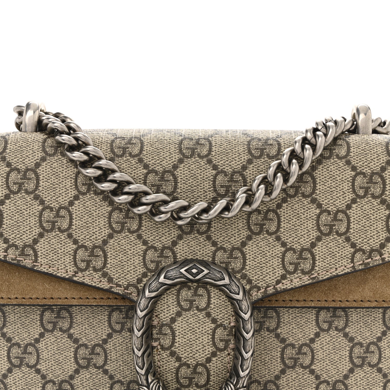 Gucci GG Supreme Monogram Mini Dionysus Shoulder Bag Taupe 8 of 11