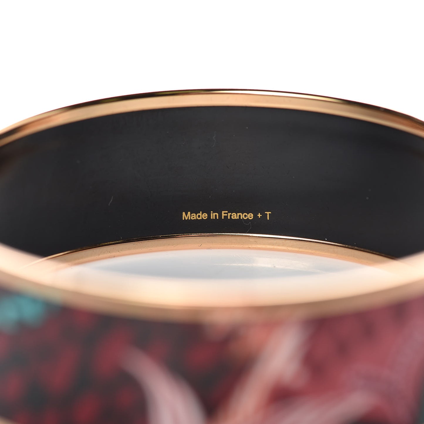Enamel Printed Wide Jungle of Eden Wide Bracelet 65 Rose Couture