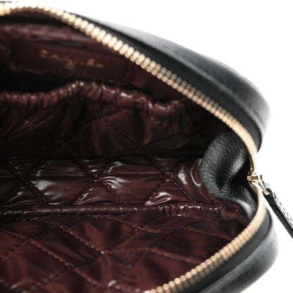 Chanel Caviar Quilted Small Curvy Pouch Cosmetic Case Black 5 of 8