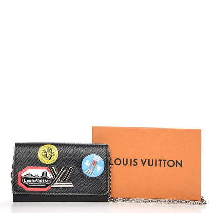 Louis Vuitton Epi World Tour Twist Chain Wallet Black 8 of 8