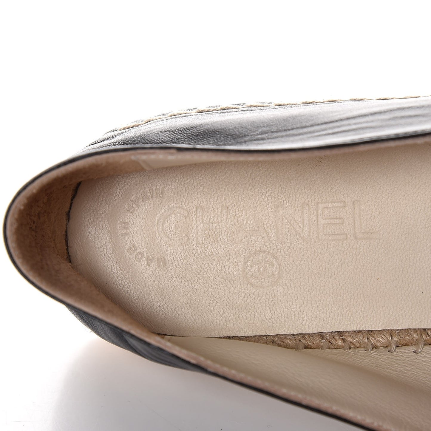 Lambskin CC Espadrilles 40 Black