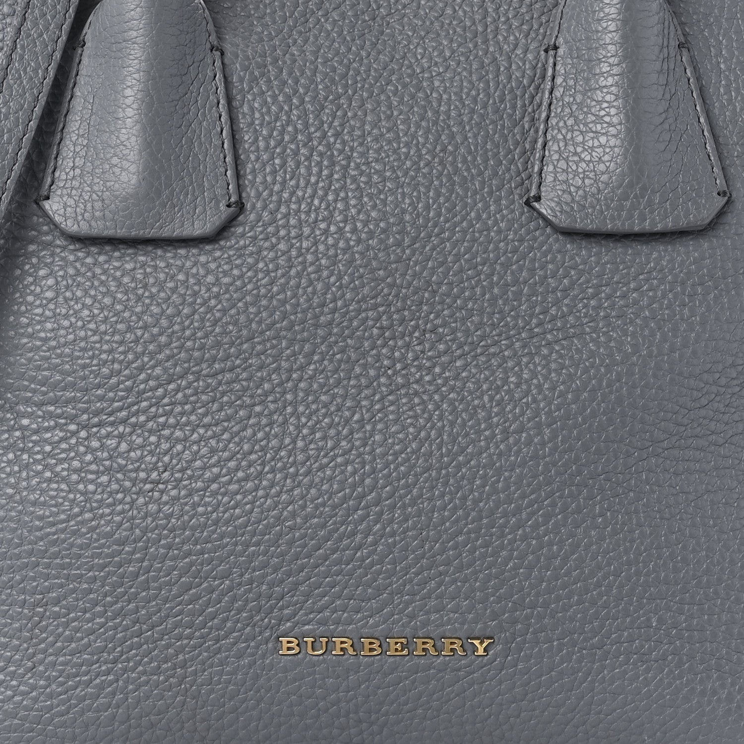 Burberry London Grainy Calfskin Small Greenwood Bowling Bag Storm Grey 7 of 8
