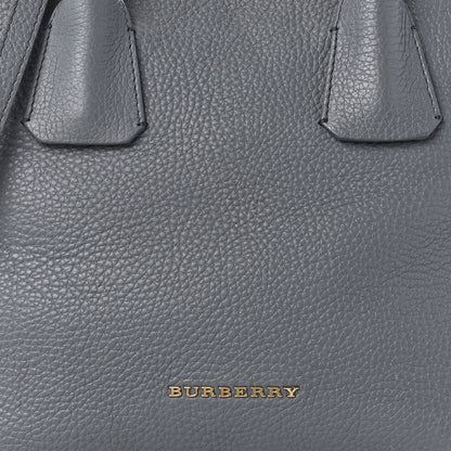 Burberry London Grainy Calfskin Small Greenwood Bowling Bag Storm Grey 7 of 8
