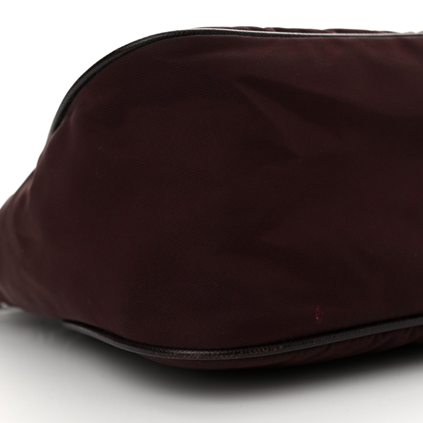 Tessuto Nylon Saffiano Hobo Plum