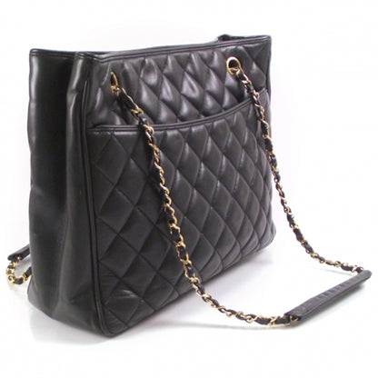 Chanel Dark Green Leather Quilted Tote 3 of 11