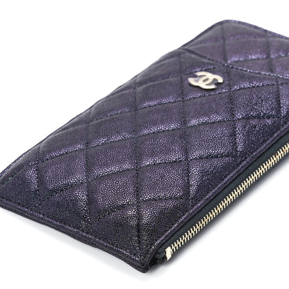 Chanel Iridescent Caviar Quilted Classic iPhone Pouch Black 11 of 11