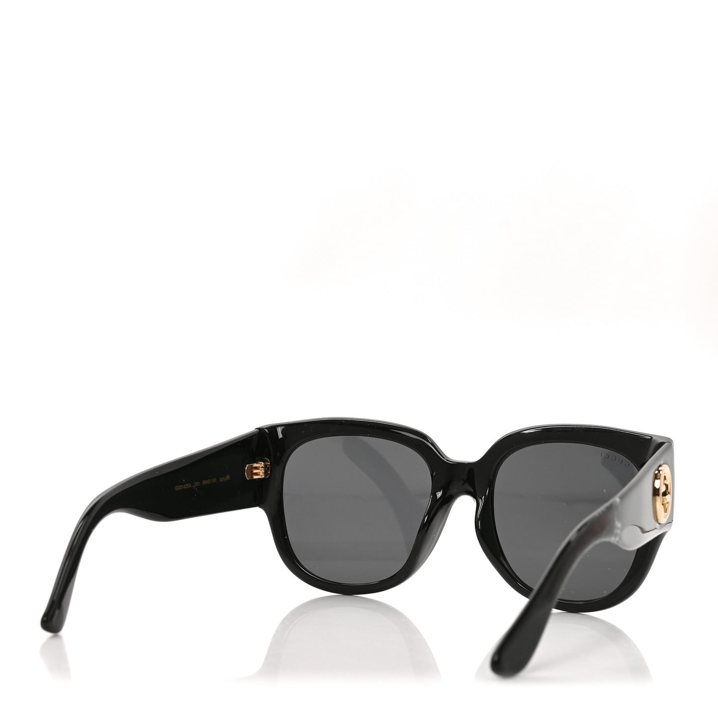 Acetate Square Frame Sunglasses GG0142SA Black