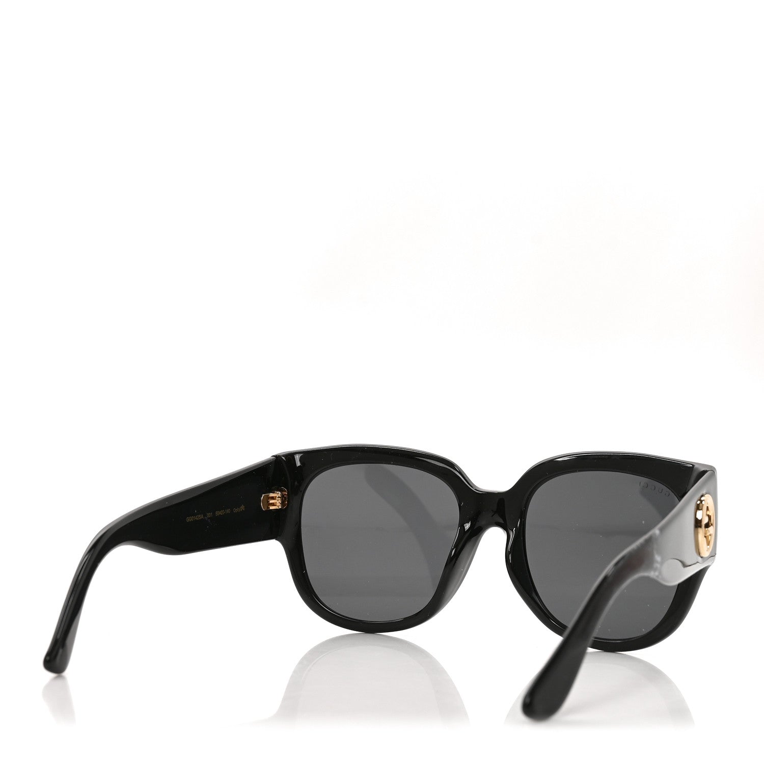 Gucci Acetate Square Frame Sunglasses GG0142SA Black 4 of 8