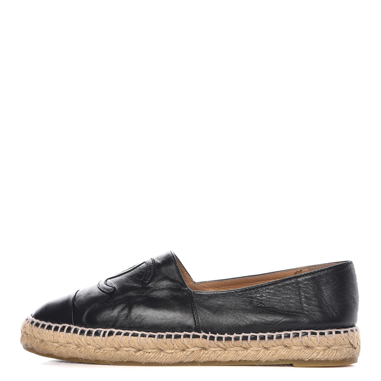 Lambskin CC Espadrilles 40 Black