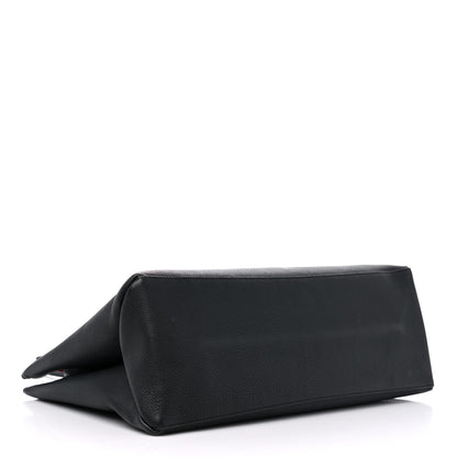 Louis Vuitton Grained Calfskin Lockme Shopper Black 4 of 13