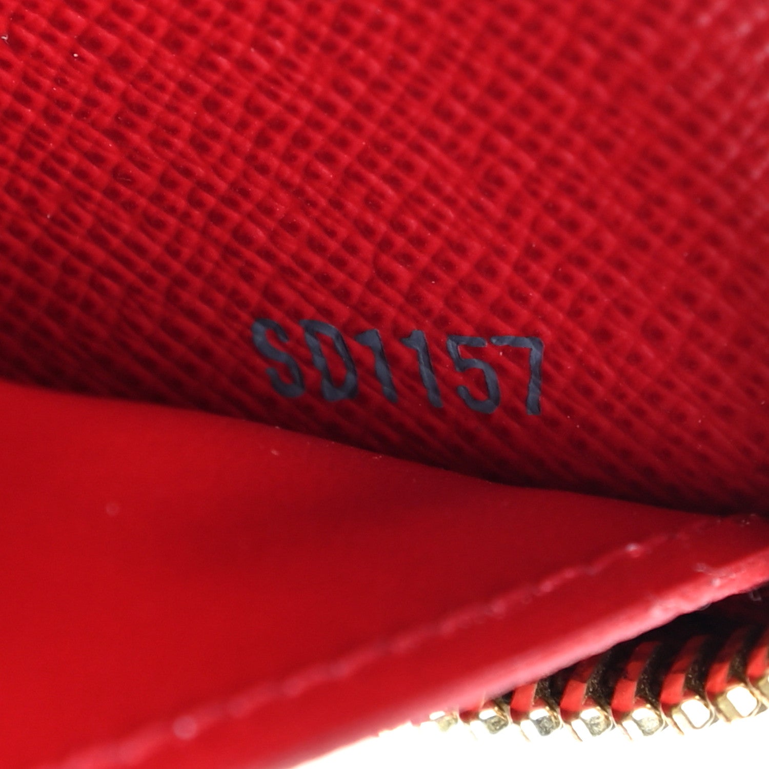 Louis Vuitton Damier Ebene Clemence Wallet Cherry 7 of 8