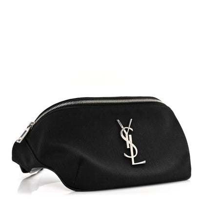 Saint Laurent Canvas Monogram Belt Bag Black 4 of 10
