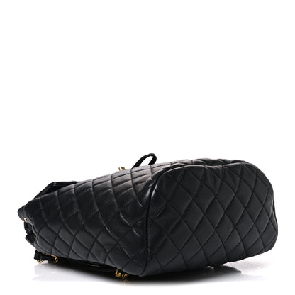 Chanel Calfskin Quilted Small Urban Spirit Backpack Black 3 of 10