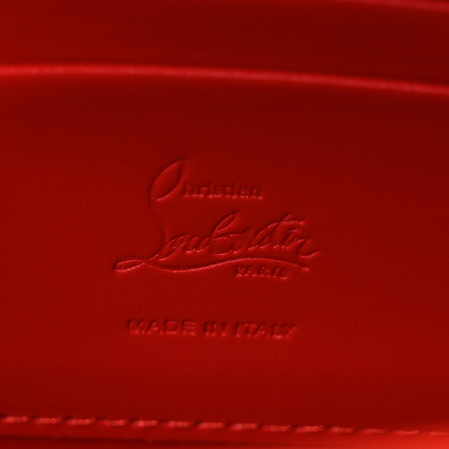 Christian Louboutin Patent Calfskin Loubi54 Crossbody Clutch Vitamine 6 of 10