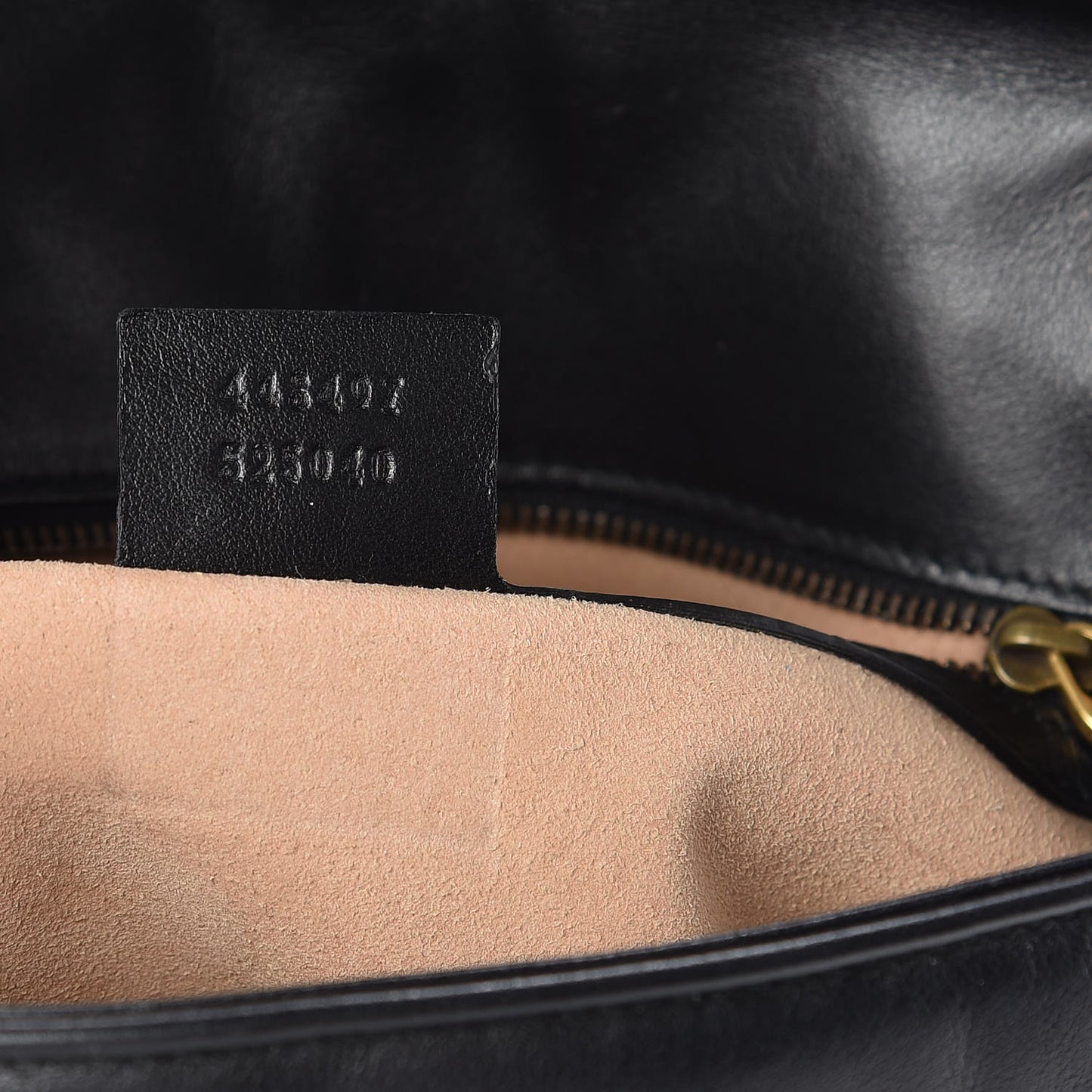 Calfskin Matelasse Small GG Marmont Shoulder Bag Black