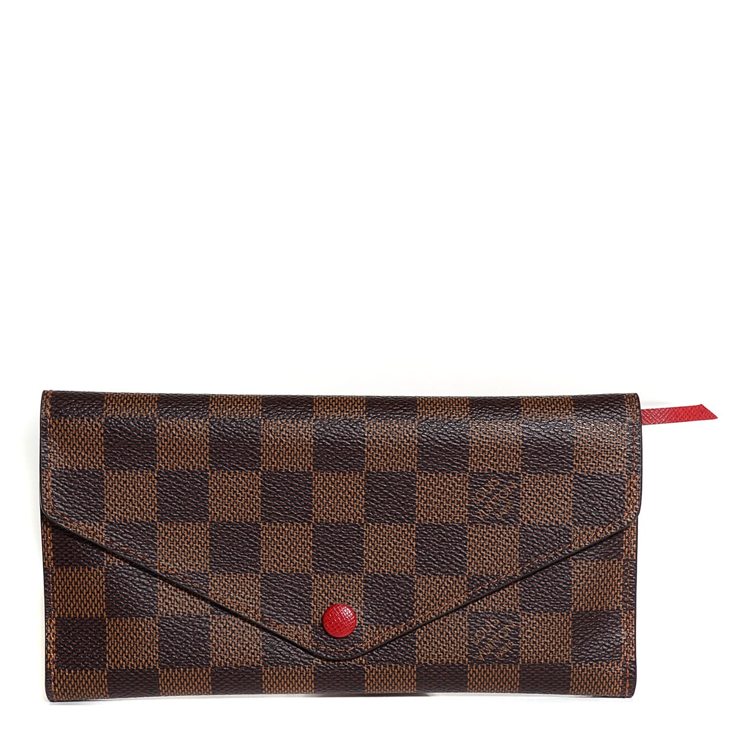 Louis Vuitton Damier Ebene Josephine Wallet Red 1 of 7