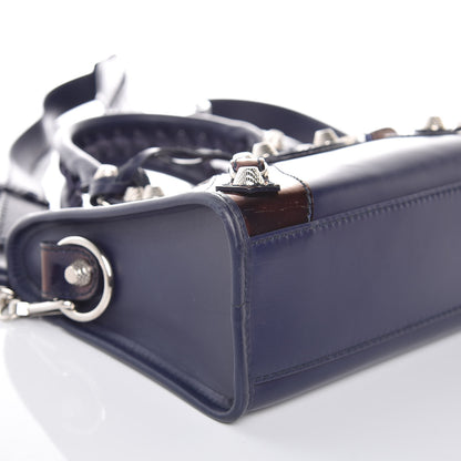 Balenciaga Smooth Calfskin Metallic Patent Giant 12 Silver Hardware Mini City Ultraviolet 8 of 15