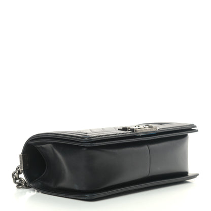 Chanel Lambskin Quilted Medium Boy Flap Black 7 of 20