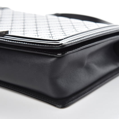 Chanel Patent Quilted Large Boy Flap Black 10 of 14