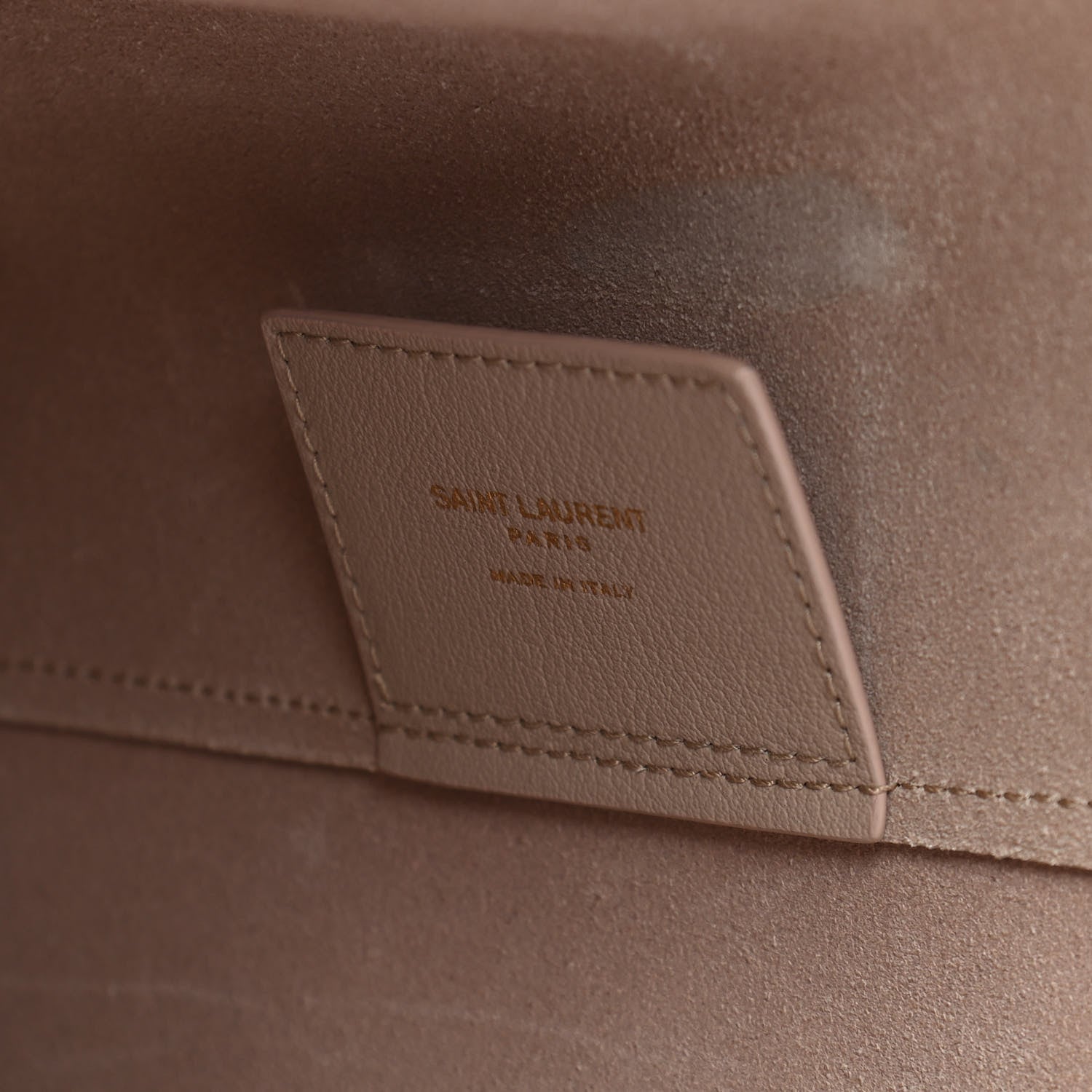 Saint Laurent Calfskin Large Shopping Tote Natural 6 of 10