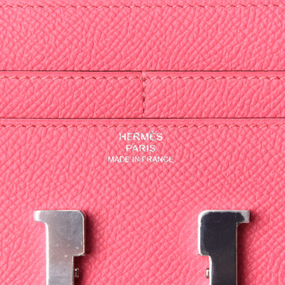 Hermes Epsom Constance Short Wallet Rose Azalee 6 of 7