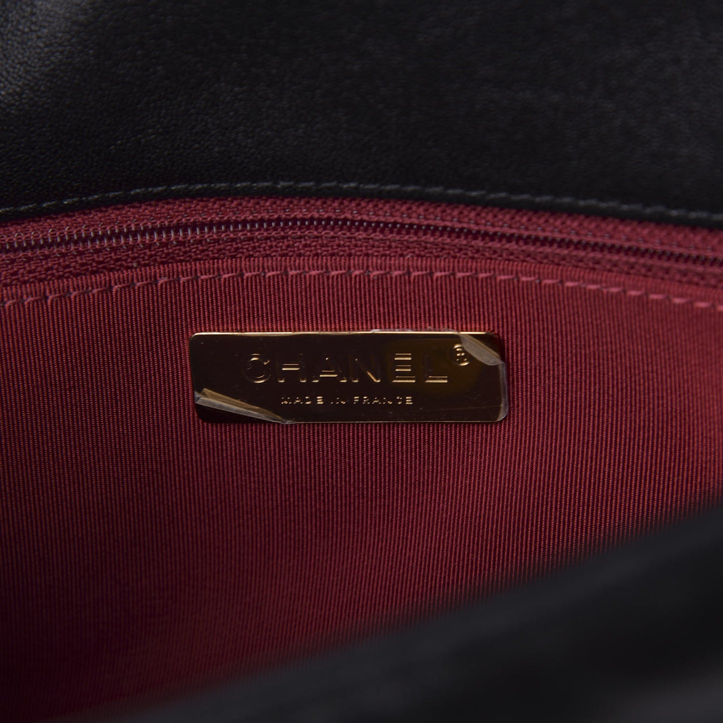 Lambskin Quilted Large 19 Flap Black