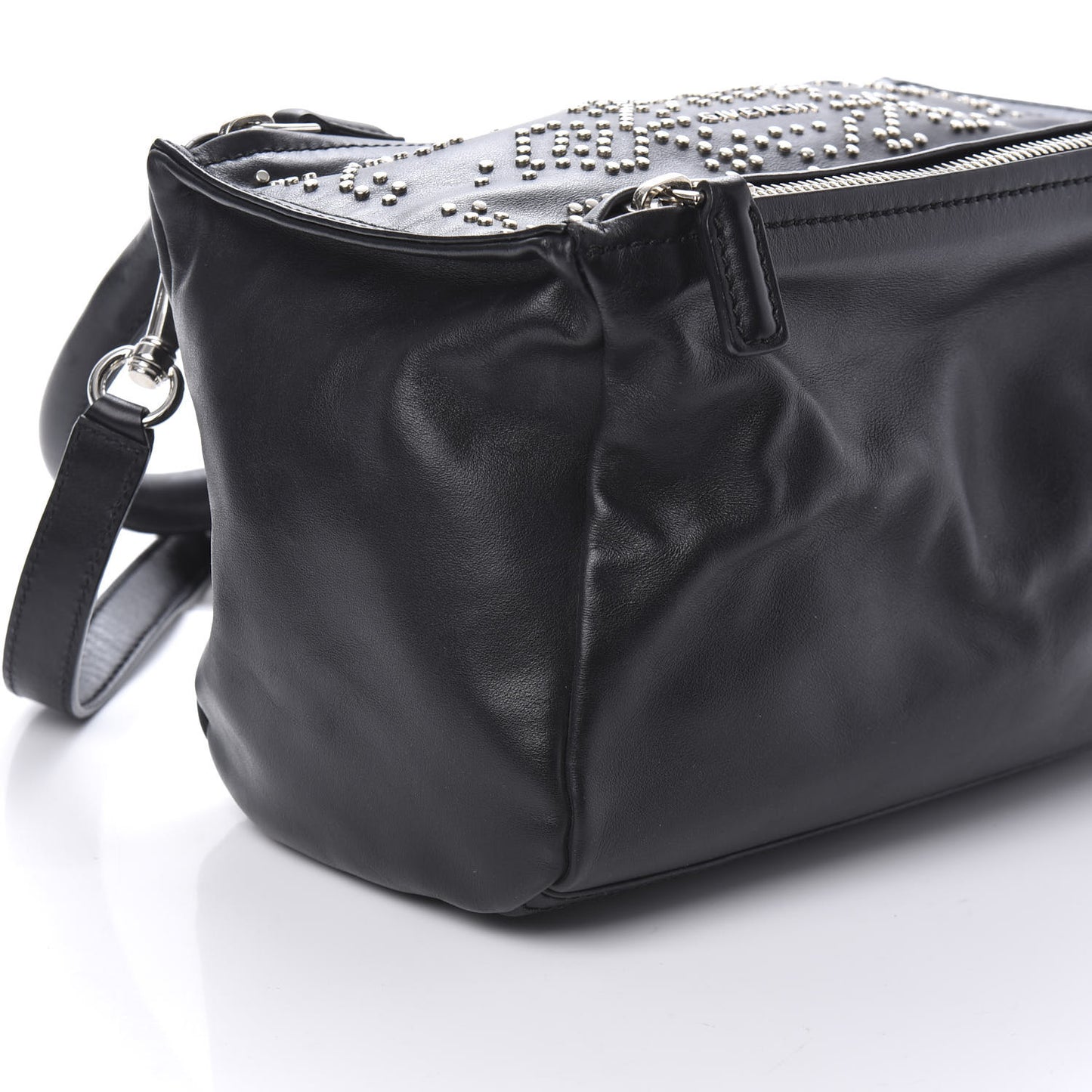 Calfskin Small Studded Pandora Black