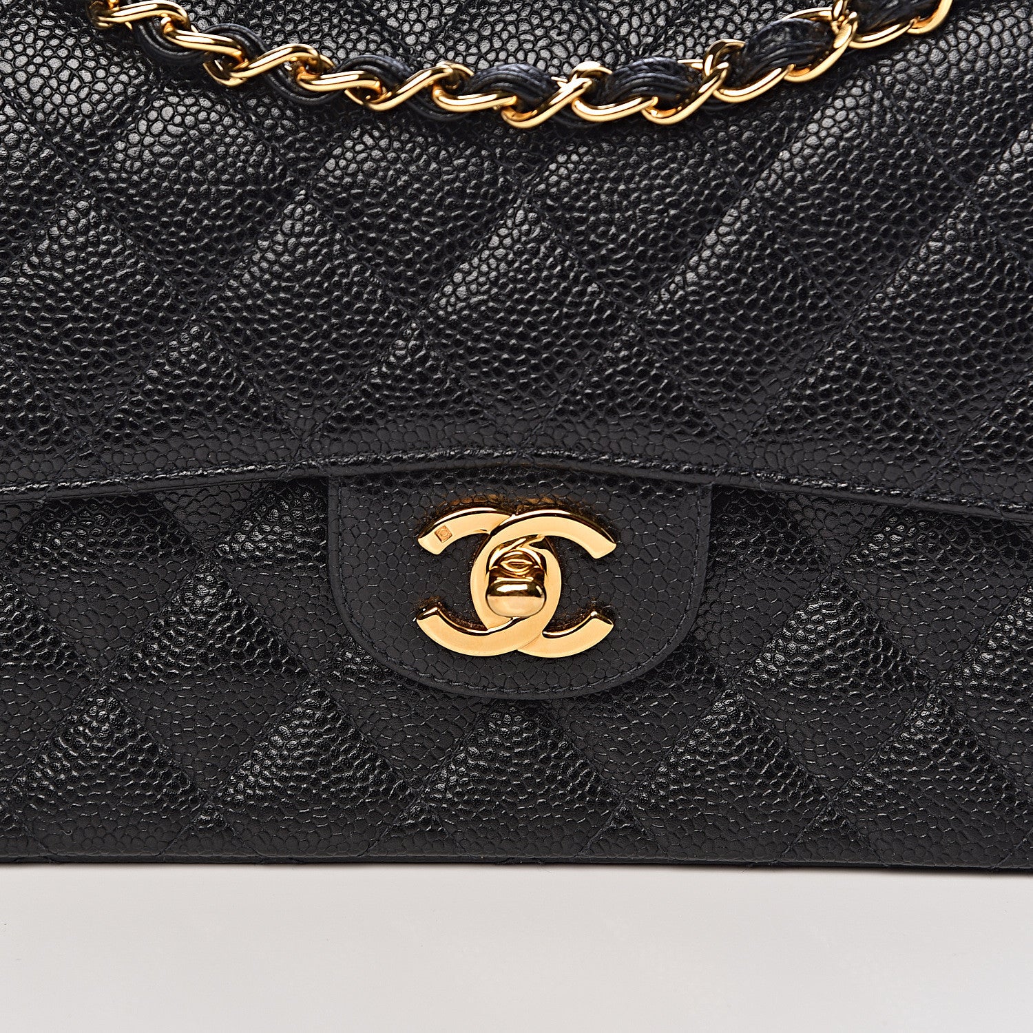 Chanel Caviar Quilted Small Double Flap Black 13 of 14