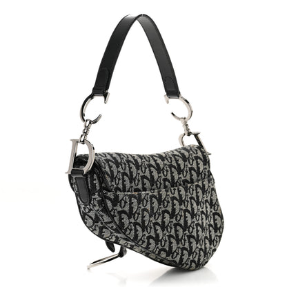 Christian Dior Monogram Saddle Bag Blue 3 of 11