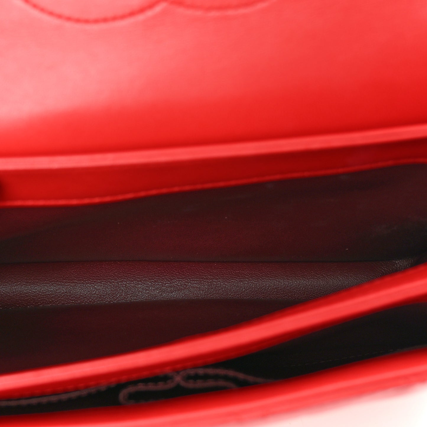 Lambskin Quilted Small Trendy CC Flap Dual Handle Bag Red