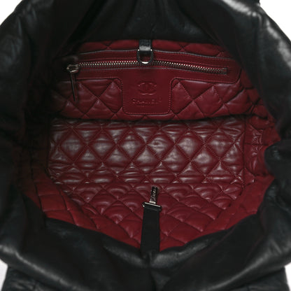 Chanel Lambskin Quilted Small Coco Cocoon Reversible Tote Black 5 of 10