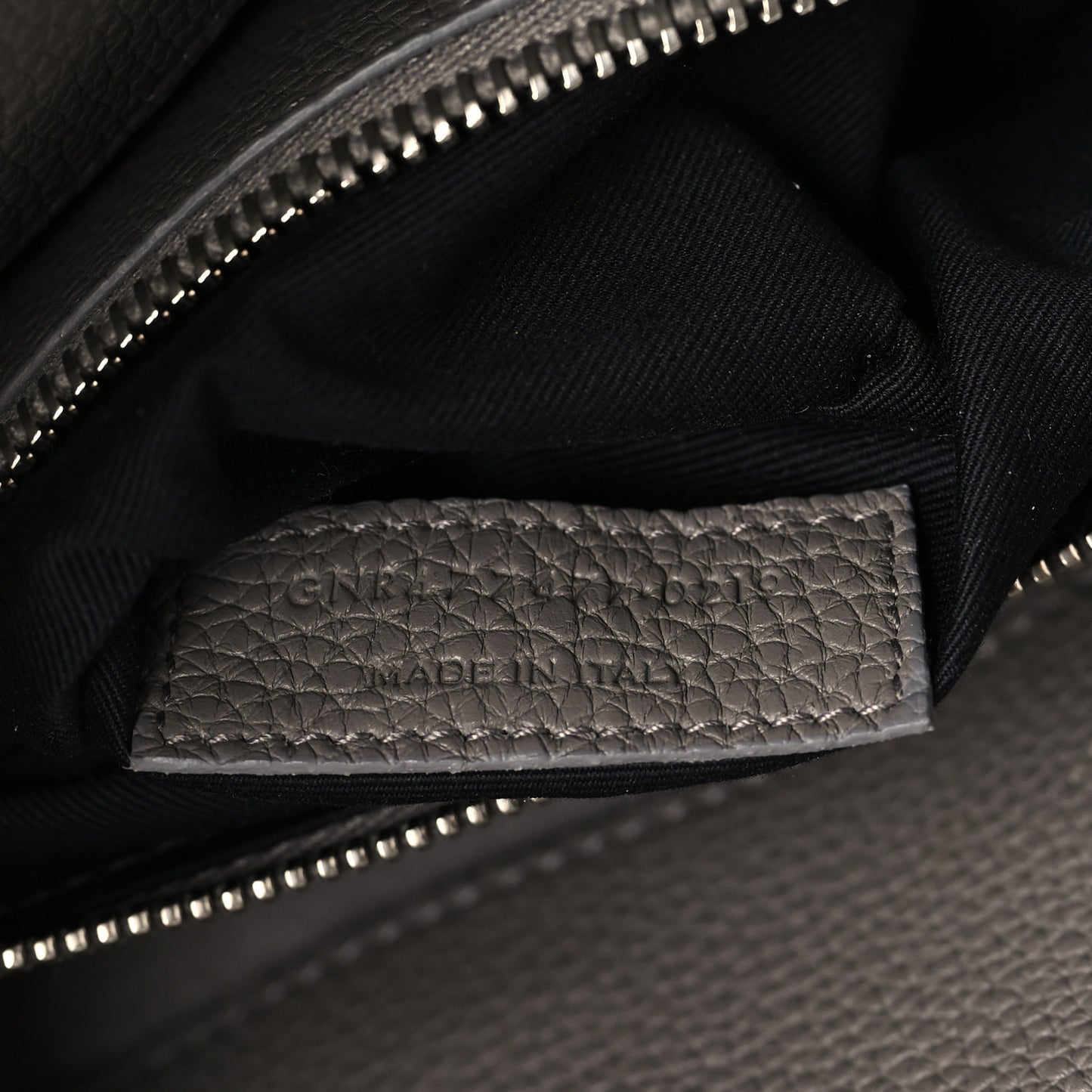 Grained Calfskin Baby Supple Sac De Jour Fog