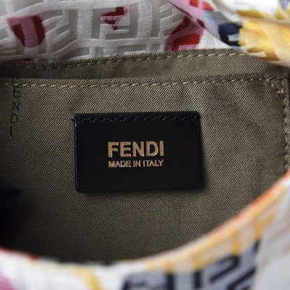 Fendi Zucchino Vitello Floral Mini Forever Mini Mama Baguette Beige Multicolor 8 of 10