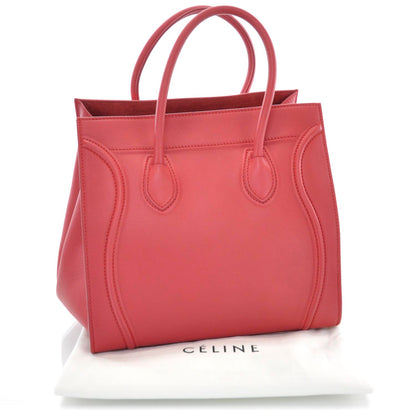 Celine Supple Calfskin Medium Phantom Luggage Vermillion 3 of 10