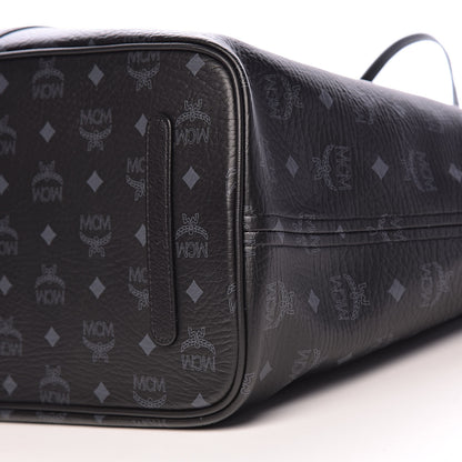 MCM Visetos Large Liz Reversible Shopper Tote Black 14 of 17