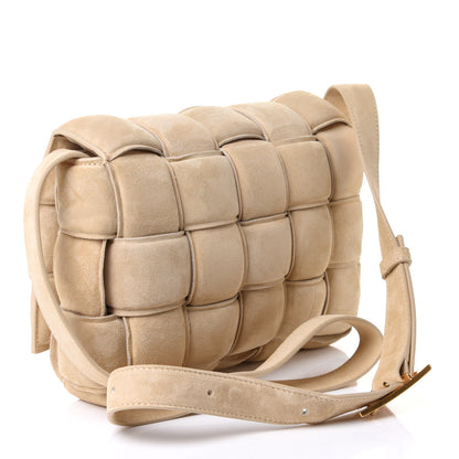 Bottega Veneta Suede Calfskin Maxi Intrecciato Padded Cassette Crossbody Bag Sand 2 of 9