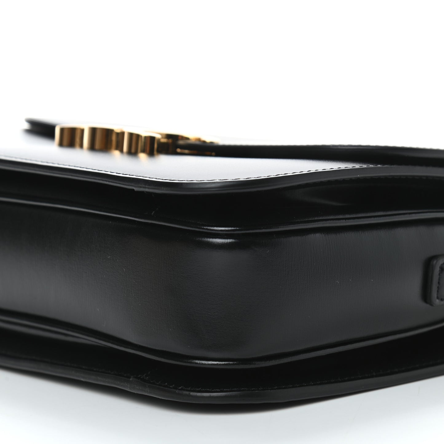 Shiny Calfskin Medium Triomphe Black