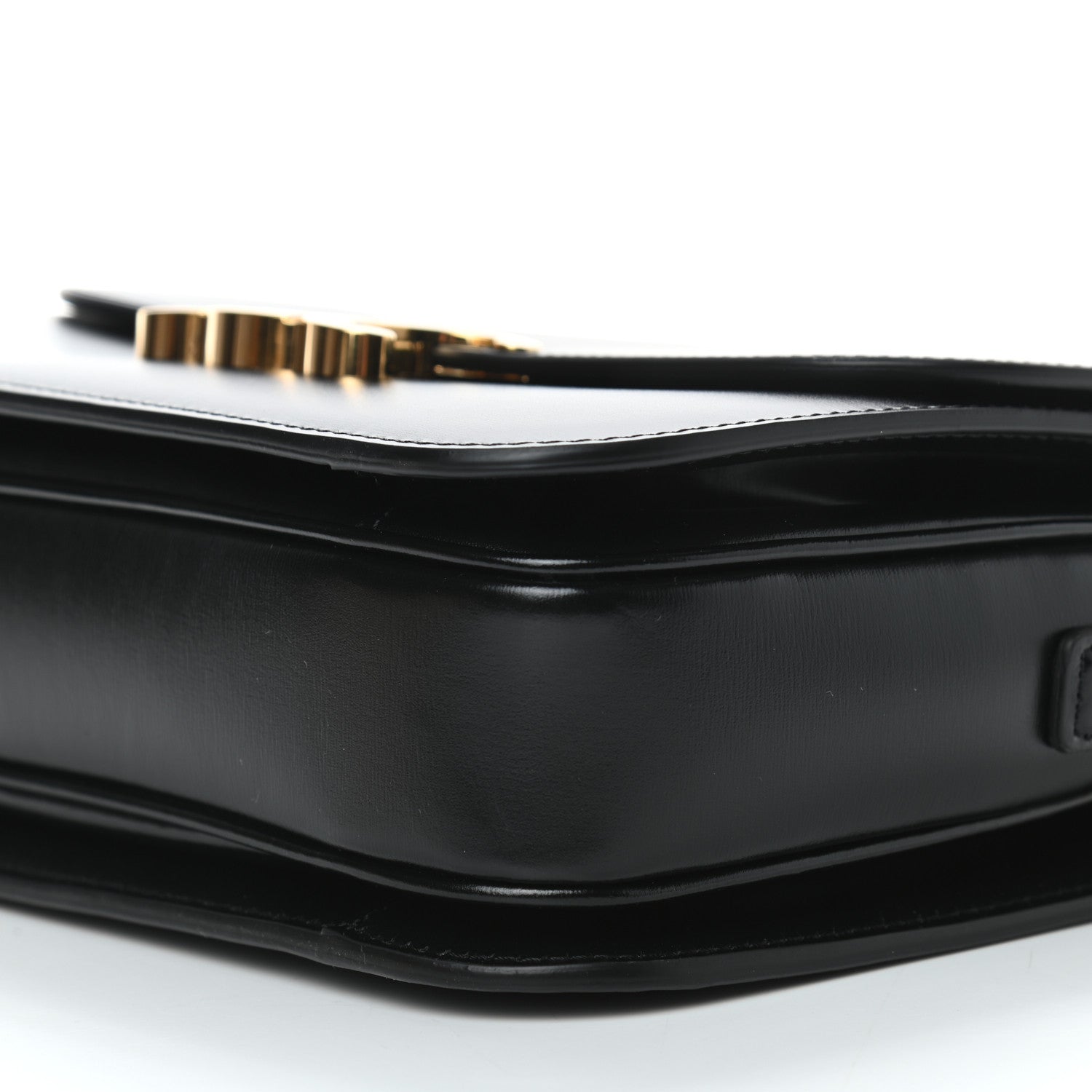 Celine Shiny Calfskin Medium Triomphe Black 10 of 10