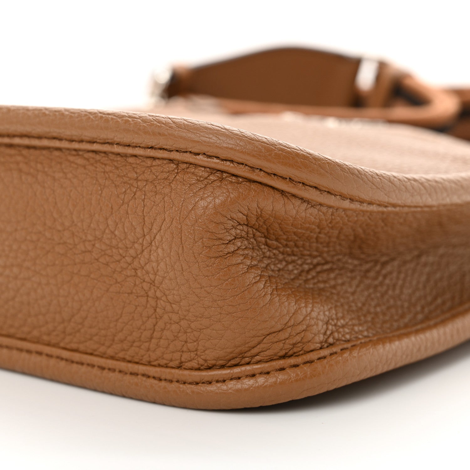 Prada Vitello Daino Soft Mini Hobo Messenger Bag Caramel 10 of 11