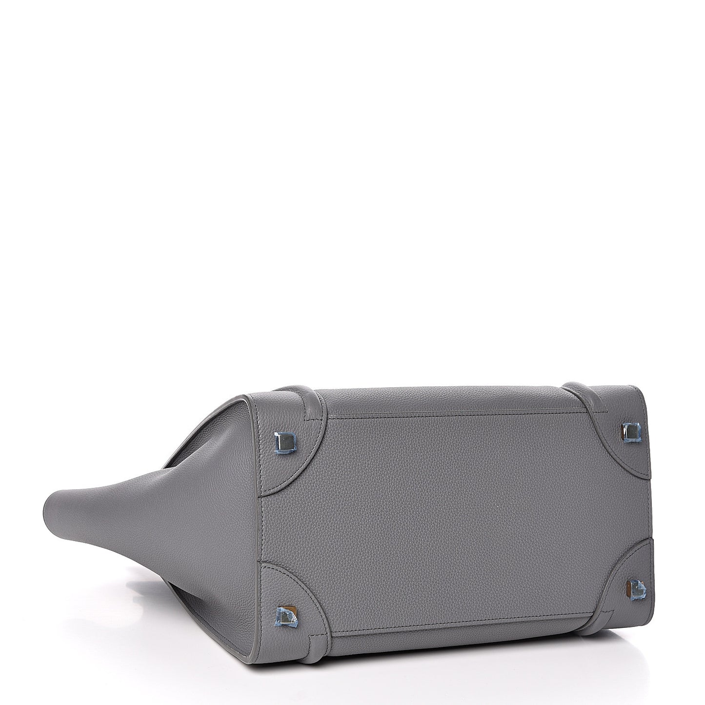 Drummed Calfskin Mini Luggage Kohl