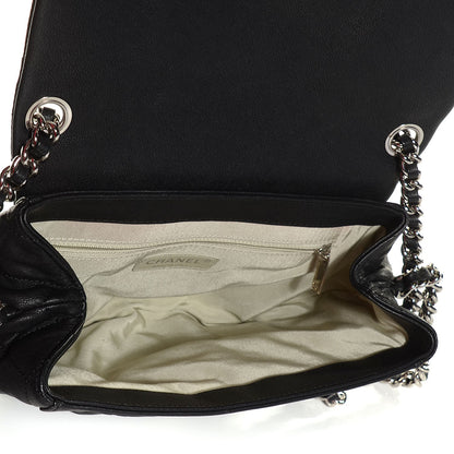Chanel Washed Lambskin Quilted Medium Chain Around Messenger Black 5 of 7
