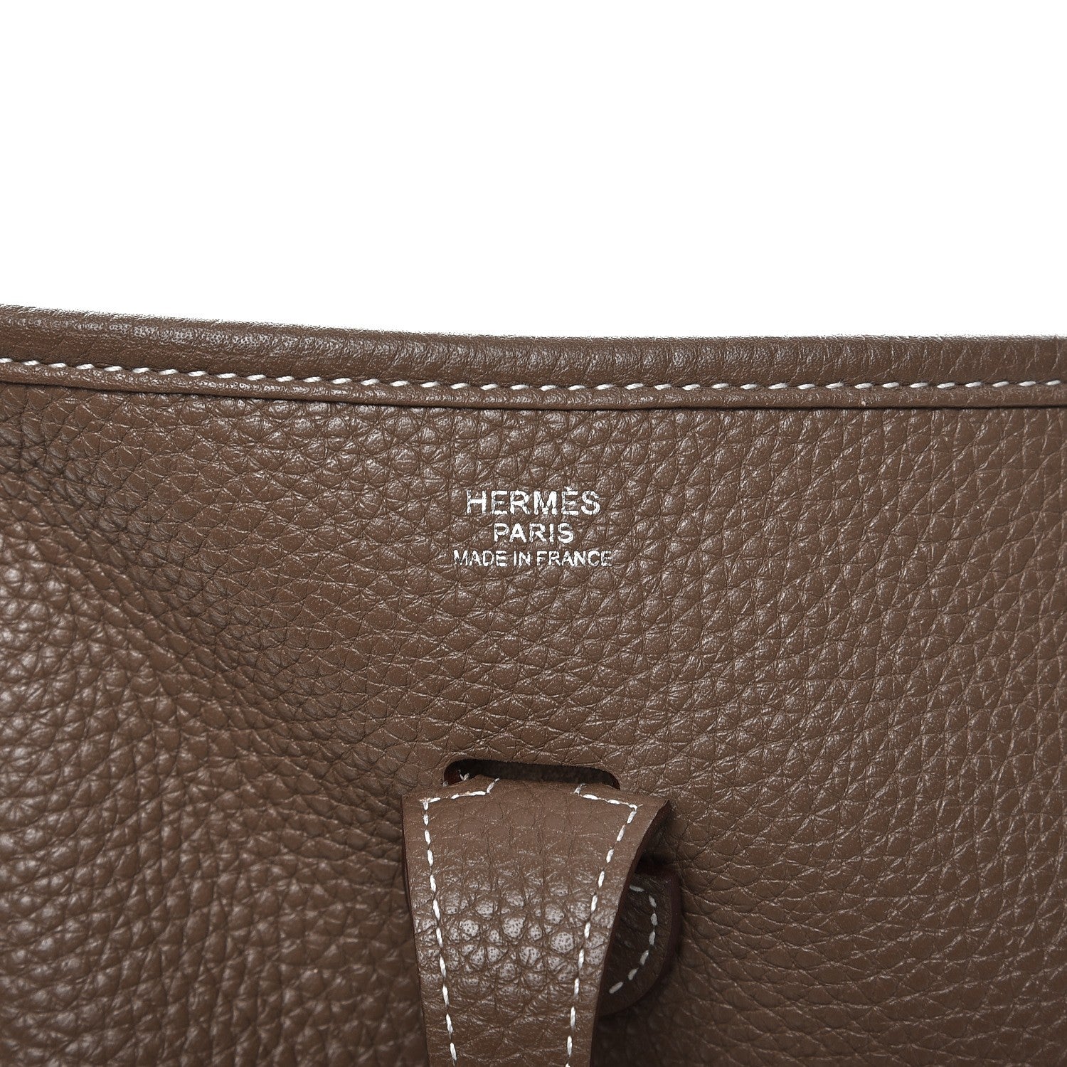 Hermes Taurillon Clemence Evelyne III PM Etoupe 7 of 10