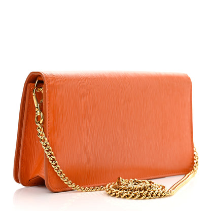 Prada Vitello Move Triangle Logo Miniborse Papaya 3 of 12