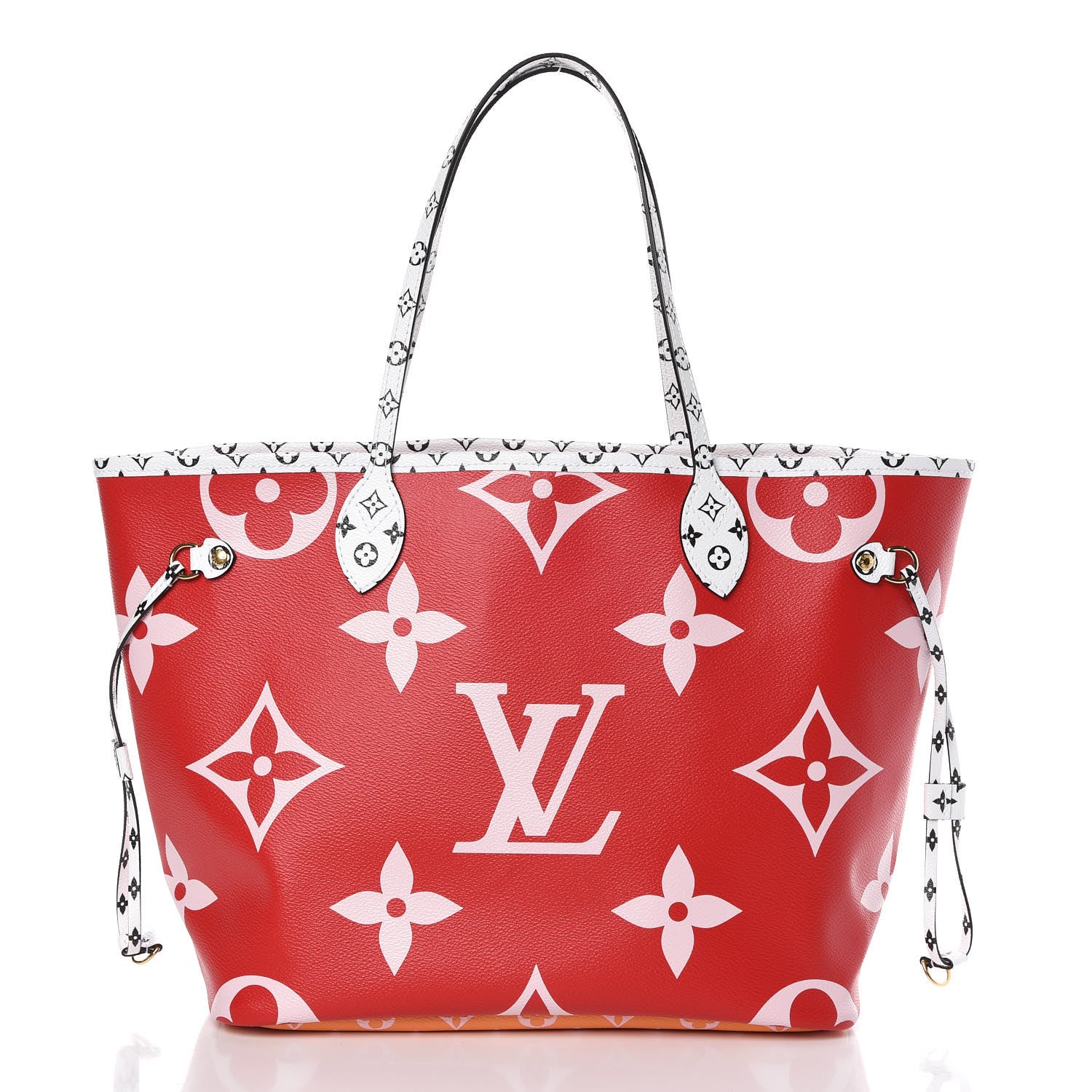 Louis Vuitton Monogram Giant Neverfull MM Rouge 3 of 11