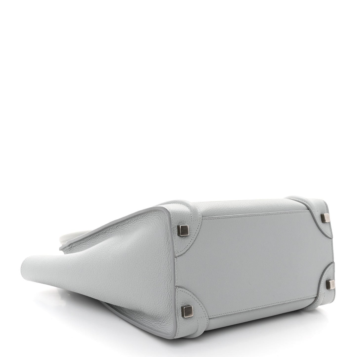 Baby Drummed Calfskin Micro Luggage Sky