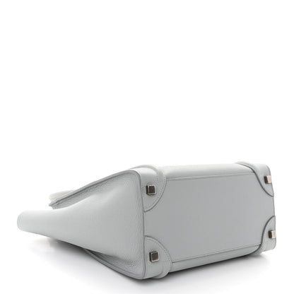 Celine Baby Drummed Calfskin Micro Luggage Sky 4 of 11